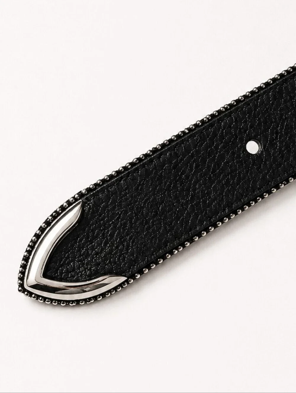 SILVER AND BLACK Womans Belt